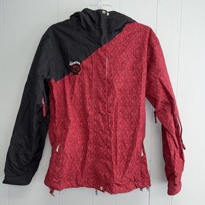 Ride‎ Snowboards Women's Cell 5 Series Jacket Size Medium Red And Black Hooded
